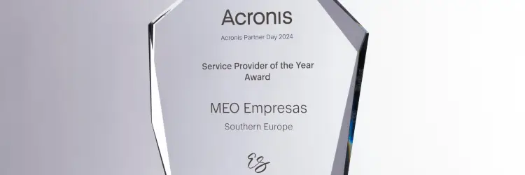 MEO Empresas distinguida com o prémio Acronis Service Provider of the Year